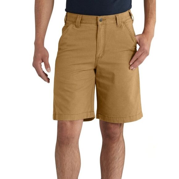 NWT  Carhartt Hickory Relaxed 10" Rigby Dungaree Short Size 31X10 - Picture 1 of 4